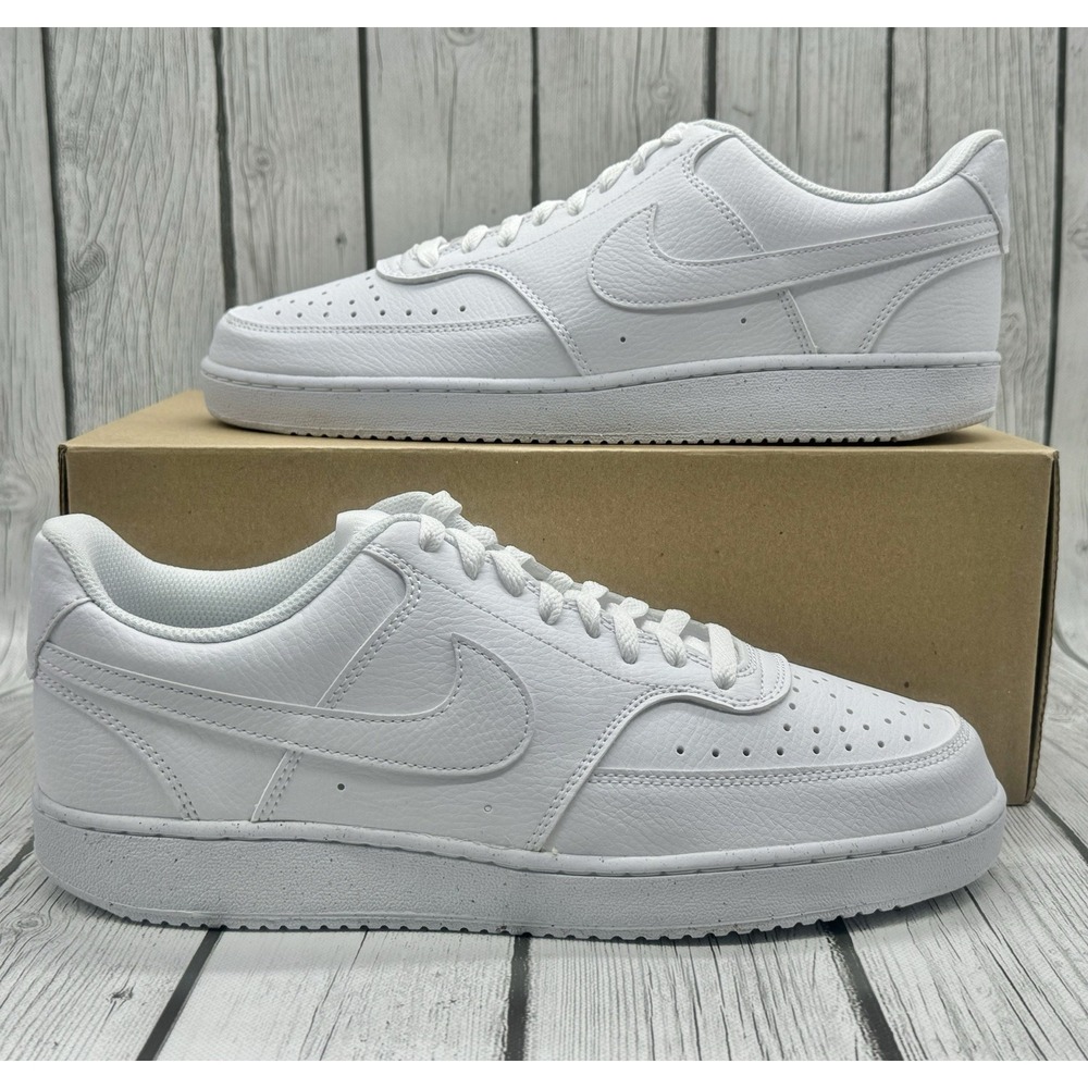 Nike Women's Court Vision Low Next Nature‎ Triple White Size 10 DH3158-100 New
